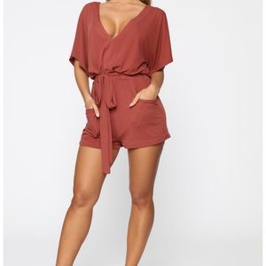Rust color romper